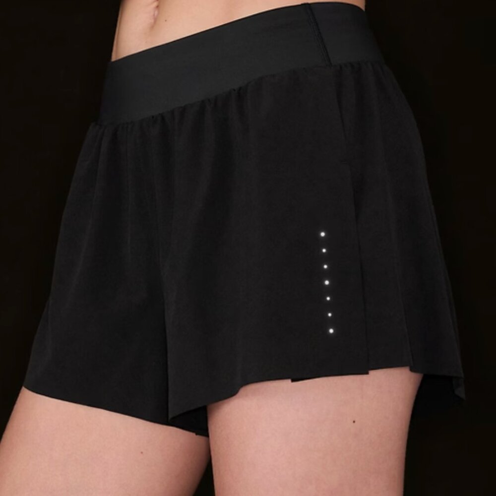 Athleta Fast Route Black Shorts
